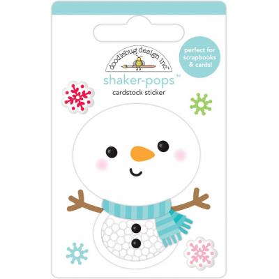 Doodlebug Let It Snow Sticker - Snow Cute Shaker